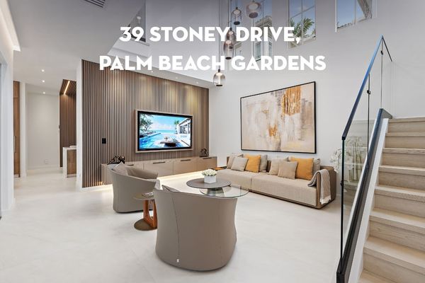 Home with custom finishes in evergene palm beach gardens